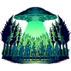 Aliens im Wald