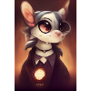 Cat Rat Library Magic