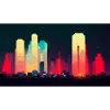 Dystopian city stylized