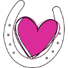 Heart with horseshoe