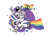 LGBT, rainbow, peace flag, astronaut.