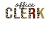 Office Clerk Leopard Print Funny
