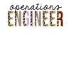 Operations engineer Leopard Print Funny