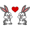 Rabbit Comic Couple Love