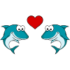 Shark Comic Couple Love