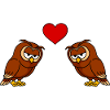Owl Comic Couple Love