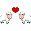 Sheep Comic Couple Love