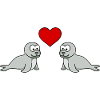 Robbe Tier Paar Liebe