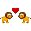 Lion Comic Couple Love
