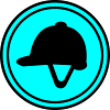 Equestrian hat icon