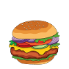 Burger Girl Burger Lover Girl