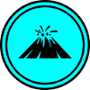 Vulkan icon symbol