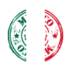 mexico flag stamp