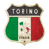 Turin Italie Armoiries Drapeaux Design