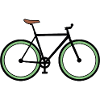 illustration vélo de ville