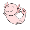 Sweet Axolotl Pink