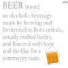 The beer