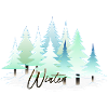 Winter Winter Landscape Snow Firs