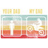 Moto Padre dicendo Motocross Enduro Mio Papà