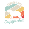 Retro Respect the Capybara Wasserschwein