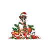 Boxer Dog; Christmas themed
