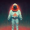 Astronaut Astral Painting