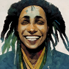Rastafarian sketch painting