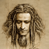 Rastafarian sketch painting