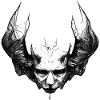 Horned Devil Head