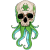 Biopunk Gothic Skull Cthulhu