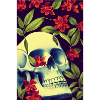 Skull Skull Flowers Tattoo