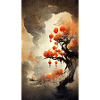 Tree Chinese Lantern