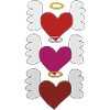 Hearts with wings