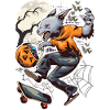 Halloween Lychan Trick Or Treat Party Skateboardin