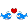 Baleines Comic Couple amour