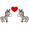 Donkey Comic Couple love