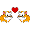 Hamster Comic Couple love