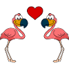 Flamingo Comic Couple love