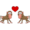 Monkey monkey comic couple love