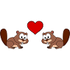 Beaver Comic Couple Love