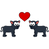 Panther Comic Couple amour