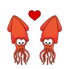 Squid Comic Couple Love
