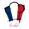 Le Chef. Français Cuisinier gourmand