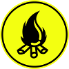 Campfire symbol