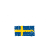 Sverige Brush Nordic Flag