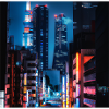 Cool city at night
