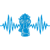Heartbeat Retro Gas Mask Pulse