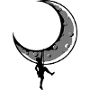 Mountaineer Logo Moon Climber