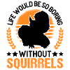 Cadeau Écureuil Écureuil Gris Écureuil