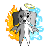 Dog Beagle - Angel and Devil